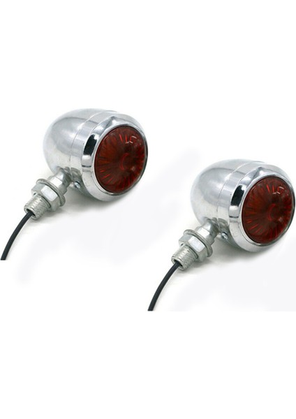 8pc Chrome Motosiklet Turn Sinyal Işığı LED Motor Lamba Ampul Harley Cafe Racer (Yurt Dışından) modelleri