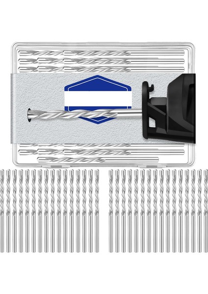 50 Adet Alçıpan Biti 1/8 Inç Spiral Testere Uç Kesme Bitleri Alçıpan Kılavuz Nokta Kesme Bitleri, Spiral Testere ile Kullanım Için (Yurt Dışından)