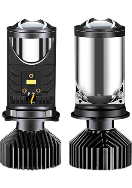 Y9 H4 LED Projektör Far Projektör Lensi Fan Soğutma Otomobil Hi Lo Işın Ampulü (Yurt Dışından)