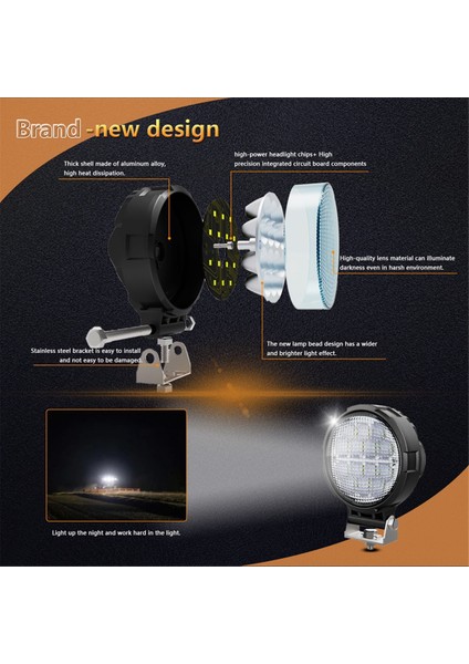 Yuvarlak LED Dağınık Işık Kapsülleri, 2pcs 4 Inç 140W LED Yol LED Iş Işıkları Hendek Lambası Lambası Su Geçirmez Atv Işıkları (Yurt Dışından) fırsatları