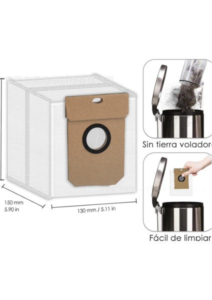 10 Adet Yedek Vakum Torbaları CONGA11090/HAIER H11/YUNMI ALFA3PRO Dokuma Olmayan Toz Toplama Çantası Için Uyumlu (Yurt Dışından) fiyatları