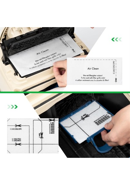 Miele Complete C1/2/3 Için Motor Koruma Filtresi ve Egzoz Filtresi, Kompakt C1/2, Klasik C1, Dinamik U1, S200-S899 (Yurt Dışından) modelleri