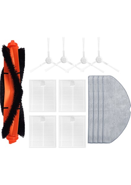 Xiaomi S20 / D106 Yedek Ana Yan Fırça Hepa Filtresi Mop Pad Yedek Parçalar Aksesuarları (Yurt Dışından)