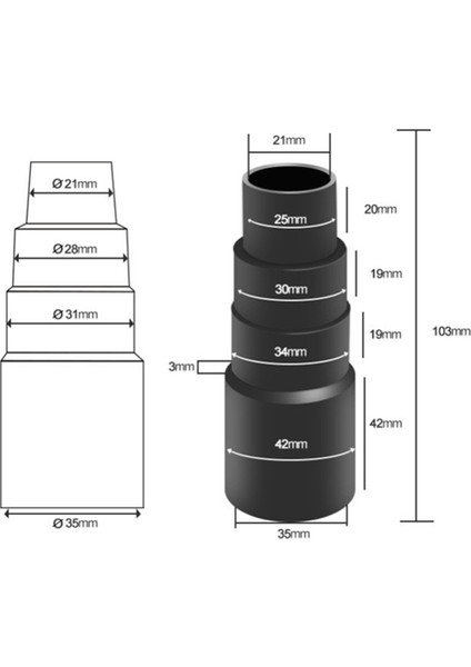 2pcs Elektrikli Süpürge Dönüştürücü 4 Katmanlı Reducer Machine Fırça Adaptörü Pvc Temizleyici Aksesuarlar Adaptörü (Yurt Dışından) indirimleri