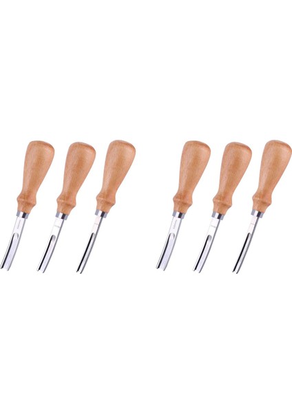 2x 3 Boy Boy Deri Kenar Dikiş Aracı 4mm 6mm 8mmed Küker Baltası Diy Middam Deri Edge Press (Yurt Dışından)