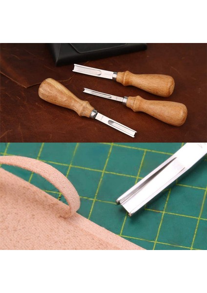 2x 3 Boy Boy Deri Kenar Dikiş Aracı 4mm 6mm 8mmed Küker Baltası Diy Middam Deri Edge Press (Yurt Dışından) fiyatları