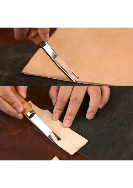 2x 3 Boy Boy Deri Kenar Dikiş Aracı 4mm 6mm 8mmed Küker Baltası Diy Middam Deri Edge Press (Yurt Dışından) indirimleri