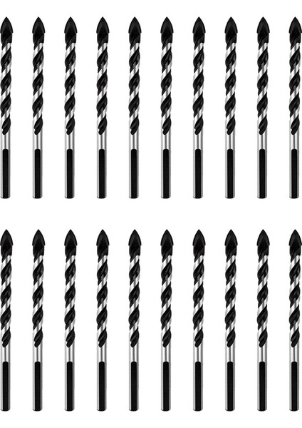 Çok Amaçlı Matkap Bitleri, 20 Parçalı 6mm Çok Malzemeli Matkap Biti Fayans, Cam, Beton, Tuğla, Ahşap (Yurt Dışından)