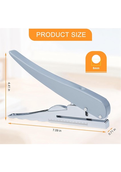 Tek Delikli Yumruk, Ağır Hizmet Delik Puncher Single, Kağıt Yumruk Taşınabilir El Tutuldu Uzun Erişim Deliği Punch 6mm (Yurt Dışından) modelleri