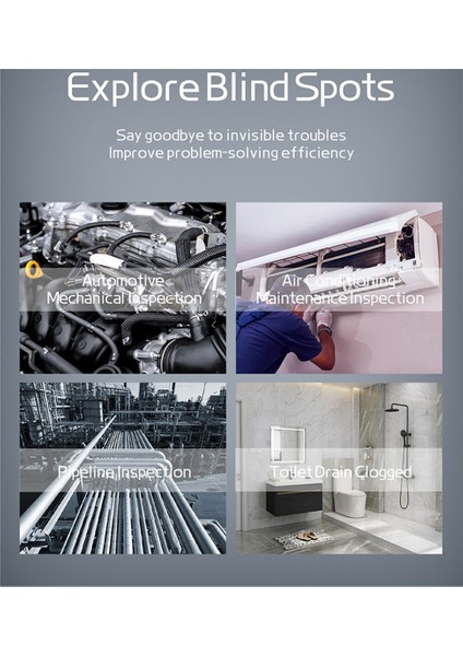 3&#39;ü 1 Arada Endoskop Kamerası 480P/5.5MM/SERT TIR/IP67 Araç Bakımı ve Endüstriyel Kanalizasyon Denetimi Için Su Geçirmez (Yurt Dışından) indirimleri