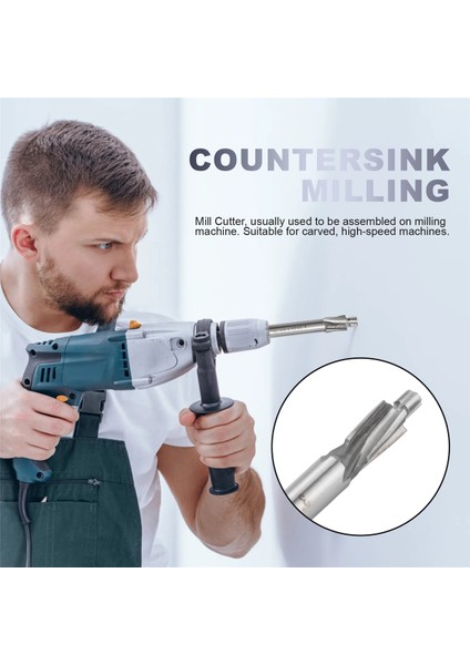 5pcs Hss Karşıdoğu End Mill M3-M8 Pilot Dışlama Aracı Freze Kesici Counterk End Mills (Yurt Dışından) fırsatları