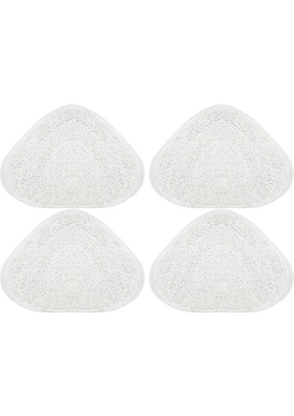 4pcs Vileda Için Buhar Paspas Pedleri Vakumlu Temizleyici Yıkanabilir Yeniden Kullanılabilir Üçgen Paspas Bezi Temizleme Zemin Aleti (Yurt Dışından)