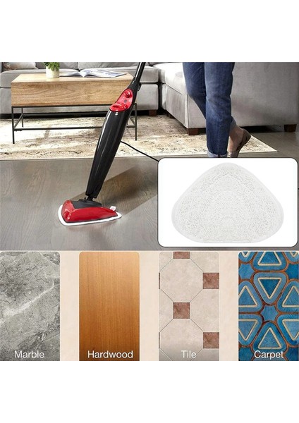4pcs Vileda Için Buhar Paspas Pedleri Vakumlu Temizleyici Yıkanabilir Yeniden Kullanılabilir Üçgen Paspas Bezi Temizleme Zemin Aleti (Yurt Dışından) fiyatları