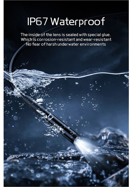 3&#39;ü 1 Arada Endoskop Kamerası 480P/5.5MM/SERT TEL/IP67 Araç Bakımı ve Endüstriyel Kanalizasyon Denetimi Için Su Geçirmez 5m (Yurt Dışından) indirimleri