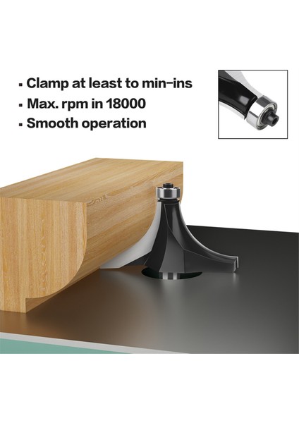 12MMX2-1/2 Şeytan Köşe Yuvarlak Tungsten Karbür Freze Kesici Ahşap Araçları (Yurt Dışından) modelleri