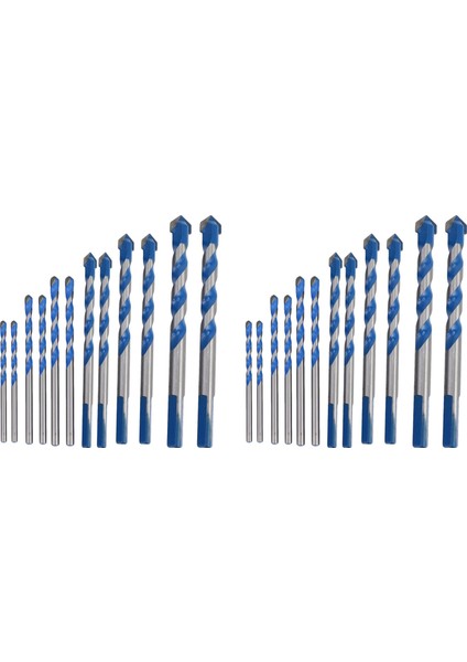 24 Pcs Duvar, Tuğla, Çimento, Beton, Cam, Ahşap Için 3mm Ila 12MM Karbür Twist Set Seti) (Yurt Dışından)