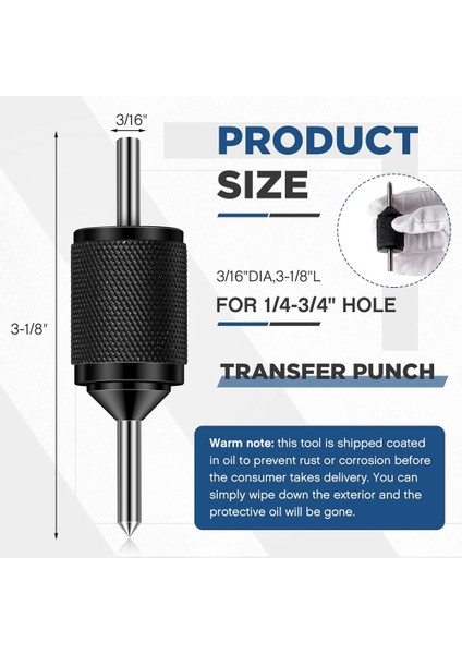 Evrensel Transfer Merkezi Aigner Transfer Punch Metal Sertleştirilmiş Pim Takım Aralığı 3/16 Inç Ila 5/8inch Atölye Için (Yurt Dışından) fiyatları