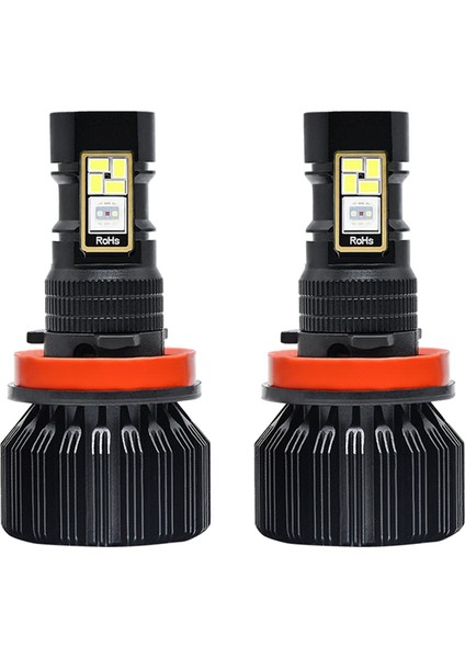 Araba LED Rgb Far Far Uygulaması Bluetooth Uyumlu Kontrol Çok Renk LED Sis Farları Ampuller, H8 H9 H11 (Yurt Dışından) modelleri