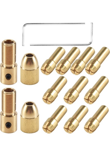 14 Küçük Elektrikli Matkap Aynıgar 0.5-3mm Elektrik Fabrikası Bakır Chuck Micro-Torque Matkap Karabası Seti (Altıgen Anahtar) (Yurt Dışından) modelleri