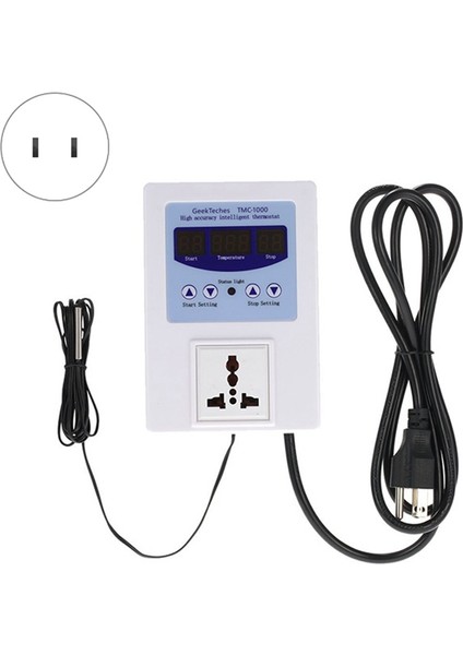 TMC-1000 Dijital Sıcaklık Denetleyicisi Akıllı Yüksek Doğruluk Isıtma Soğutma Sensörü Temp Kontrolü Termostat Abd Fiş (Yurt Dışından)