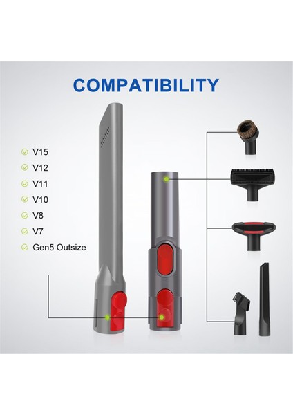 Dyson V15 V12 V11 V10 V10 V8 V7 Vakum Süpürge, Crevice Aracı At Saç Toz Fırçası Vakum Aksesuarları (Yurt Dışından) fiyatları