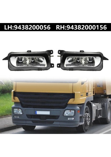 1paır Ön Tampon LED Sis Lambası Assy A9438200156 A9438200056 Mercedes Benz Actros Mp2 Mp3 Kamyon LED Sürüş Işıkları (Yurt Dışından) modelleri