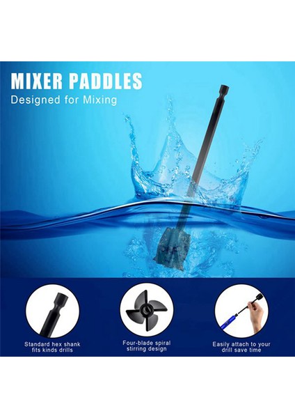 Reçine Için Mikser Ek Matkap, 5 Epoksi Reçine Paketi Mikser Reçine Mikser Ek, ​​boya Karıştırma Için Spiral Karıştırıcı (Yurt Dışından) fırsatları