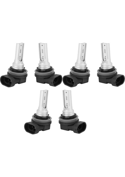 H8 H11 H16 LED Sis Ampul, H16 LED Sis Lambası Yüksek Güç CSP-Y11, Serin Beyaz 6500K (6 Paketi) (Yurt Dışından)