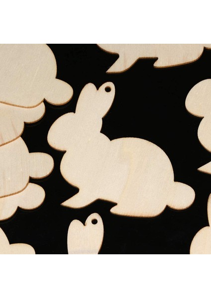 30PCS Paskalya Ahşap Sızıntıları Tavşanlar Paskalya Parti Dekoru Için Kesme Asma Süsler (Yurt Dışından) modelleri