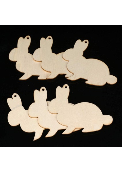 30PCS Paskalya Ahşap Sızıntıları Tavşanlar Paskalya Parti Dekoru Için Kesme Asma Süsler (Yurt Dışından) fırsatları