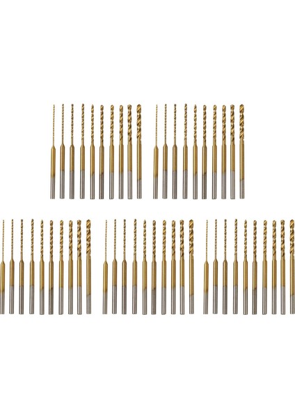 Mikro Twist Matkap Bit SETI-50PCS 0.6mm-2.2mm Küçük Matkap Bit 2.35 Saf Hss Mini Gravür Matkap Bitleri Delik Sondaj Aracı (Yurt Dışından)