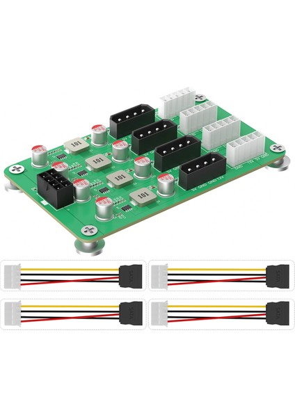 Atx 6/8pin 12V Ila 8 Yollar 5V/12V 3A Atx Psu ve 2.5 &#39;/3.5&#39; Sata HDD Güç Kaynağı Breakout Adaptörü Için Güç Adaptörü (Yurt Dışından)
