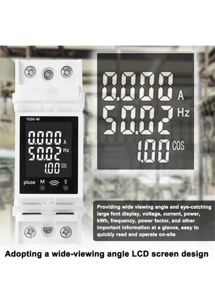 Tuya Ac Dijital Ekran Akım ve Voltaj Metre Çok Function Rail Güç Faktörü Dijital Voltmetre 85-265V63A Dedektörü (Yurt Dışından) indirimleri