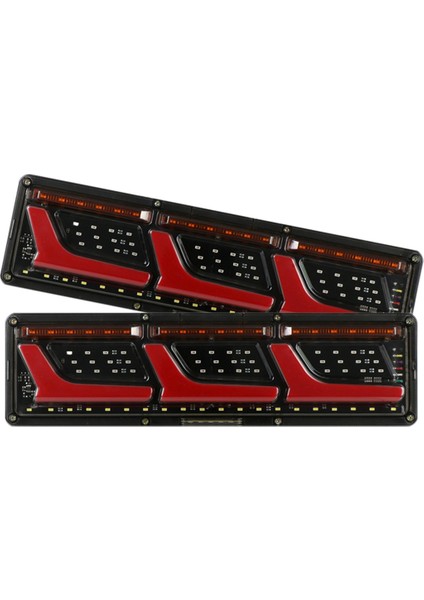 24V Arka Lambalar Kamyon Işıkları Yanıp Sönen Dönüş Sinyal Lambası Römorku LED Sis Konumu Arka Fren Ters Gösterge (Yurt Dışından)