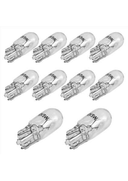 Araba T10 12V 5W 168 194 W5W Halojen Ampul Gösterim Kümesi Gösterge Gösterge Lambası Okuma Işıkları, 10 Paket Sıcak Beyaz (Yurt Dışından) modelleri