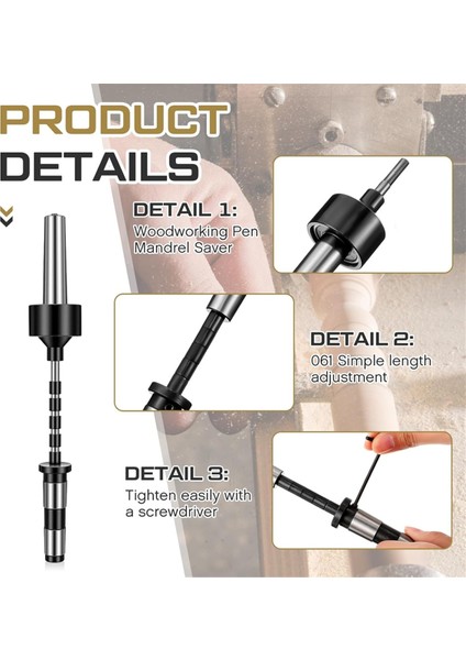 2mt Pen Mil Için Mil Torna Kalem Rotary Aracı Iş Mil Tasarrufu ve 5 Burçlu Ahşap Döner Kalem Namlu Kiti (Yurt Dışından) modelleri