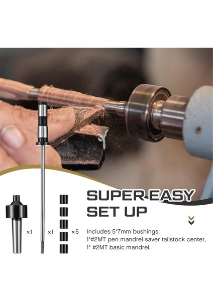 2mt Pen Mil Için Mil Torna Kalem Rotary Aracı Iş Mil Tasarrufu ve 5 Burçlu Ahşap Döner Kalem Namlu Kiti (Yurt Dışından) indirimleri