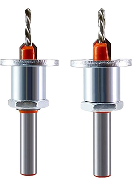 2 Paket 8mm Metal Karşı Derinlik Durağı, Metal Delme Ahşap Matkap Bitleri Ahşap Işleme, Plastik, Sondaj (Yurt Dışından)