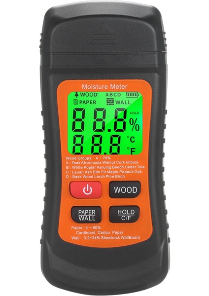 Çok Fonksiyonlu Dijital Ahşap Nem Ölçer 2 Iğne Duvar Karton Ahşap Nem Test Cihazı Nem Içerik Dedektörü (Yurt Dışından) modelleri