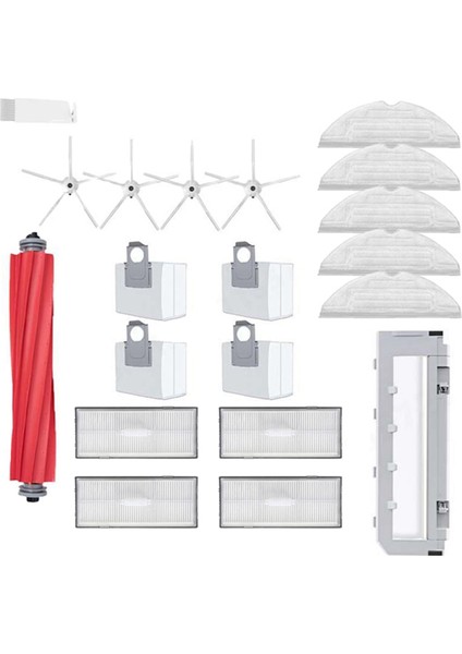 Roborock S7 Maxv Plus S7 Maxv Ultra G10S Pro Ana Yan Fırça Hepa Filtre Mop Bez Vakum Temizleyici Aksesuarları (Yurt Dışından)