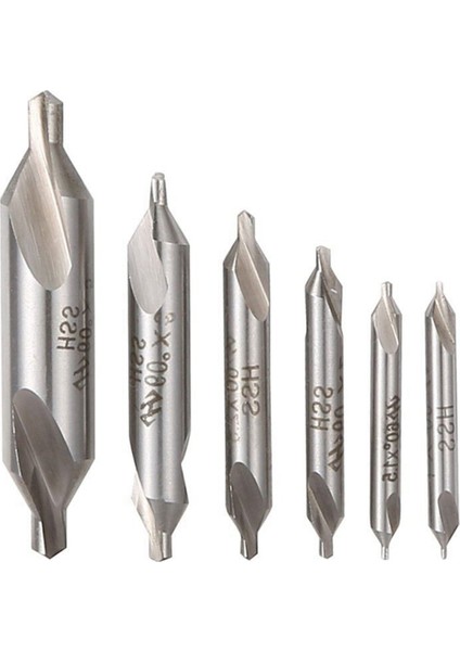 24 Pcs Hss Kombine Merkez Matkaplar Bit Seti Countersink 60 Derece Açısı 5/3/2.5/2/1.5/1 mm (Yurt Dışından) fiyatları