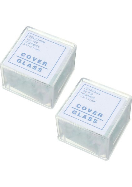 200PCS Şeffaf Slaytlar Çarpılar Mikroskop Için 22X22MM (Yurt Dışından)