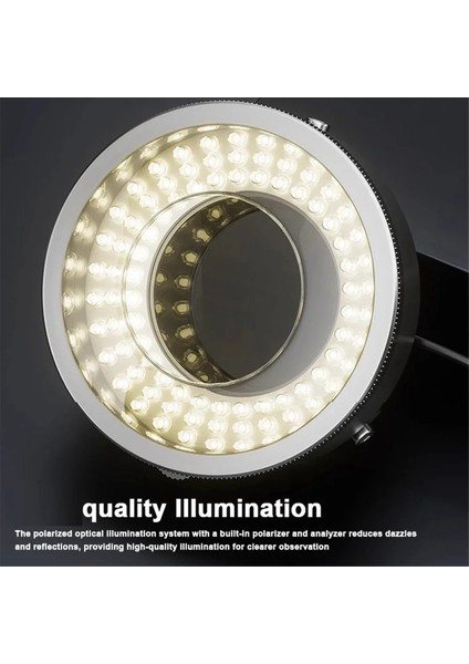 IL37 Mikroskop Polarize LED Halka Işık Lambası Anti Illuminators Kaynak Yansımaları Ortadan Kaldıran (Yurt Dışından) indirimleri