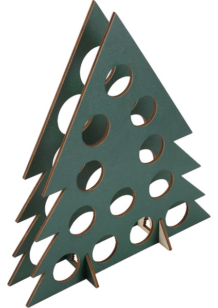 Yetişkinler Ahşap Noel Ağacı Mini Alkol Tutucu Şarap Şişesi Stand Hediyeleri ile Takvim Likör Ağacı Geri Sayım (Yurt Dışından) modelleri
