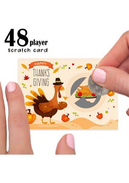 Şükran Partisi Çizik Oyunu Hindi Kartları Tatil Şenlikli Çekiliş Biletleri (Yurt Dışından) modelleri