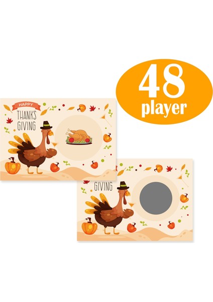 Şükran Partisi Çizik Oyunu Hindi Kartları Tatil Şenlikli Çekiliş Biletleri (Yurt Dışından) indirimleri