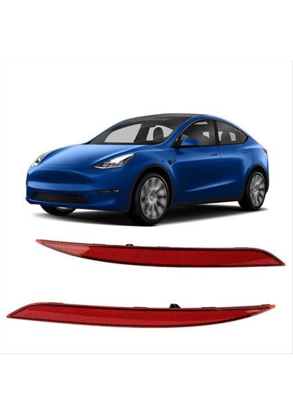 Araba LED Arka Tampon Reflektörü Lambası Sis Fren Freni Işığı 1495817-00-C 1495818-00-C Tesla Model Y 2020-2023 (Yurt Dışından) fırsatları