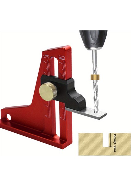 Yükseklik Göstergesi, Kurulum Ayarlanabilir Tablo Testere Derinlik Göstergesi - Alüminyum Ölçekler Dıy Cetvel Ağaç Işleme Yüksekliği Ölçüm Aracı (Yurt Dışından) modelleri