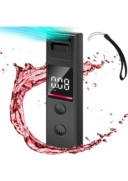 Breathalyzer, Alkol Için Doğruluk Breathalzers, 3 Renkli Ekran LCD Dijital Ekranlı Taşınabilir Alkol Test Cihazı (Yurt Dışından) fiyatları