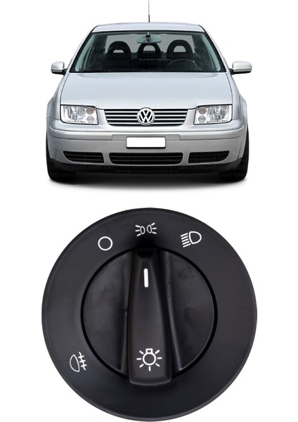 Vw Volkswagen Bora 1999-2005 Uyumlu Far Açma Düğmesi Anahtarı Tek Arka Sisli 1C0941531